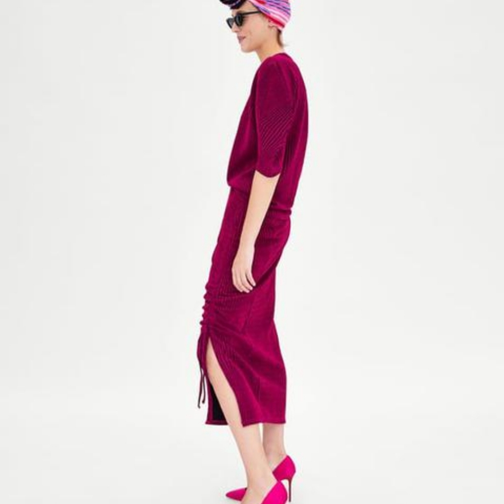 Zara metallic knit co-ord set